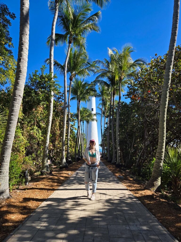 Playa en Key Biscayne durante nuestro viaje a Miami