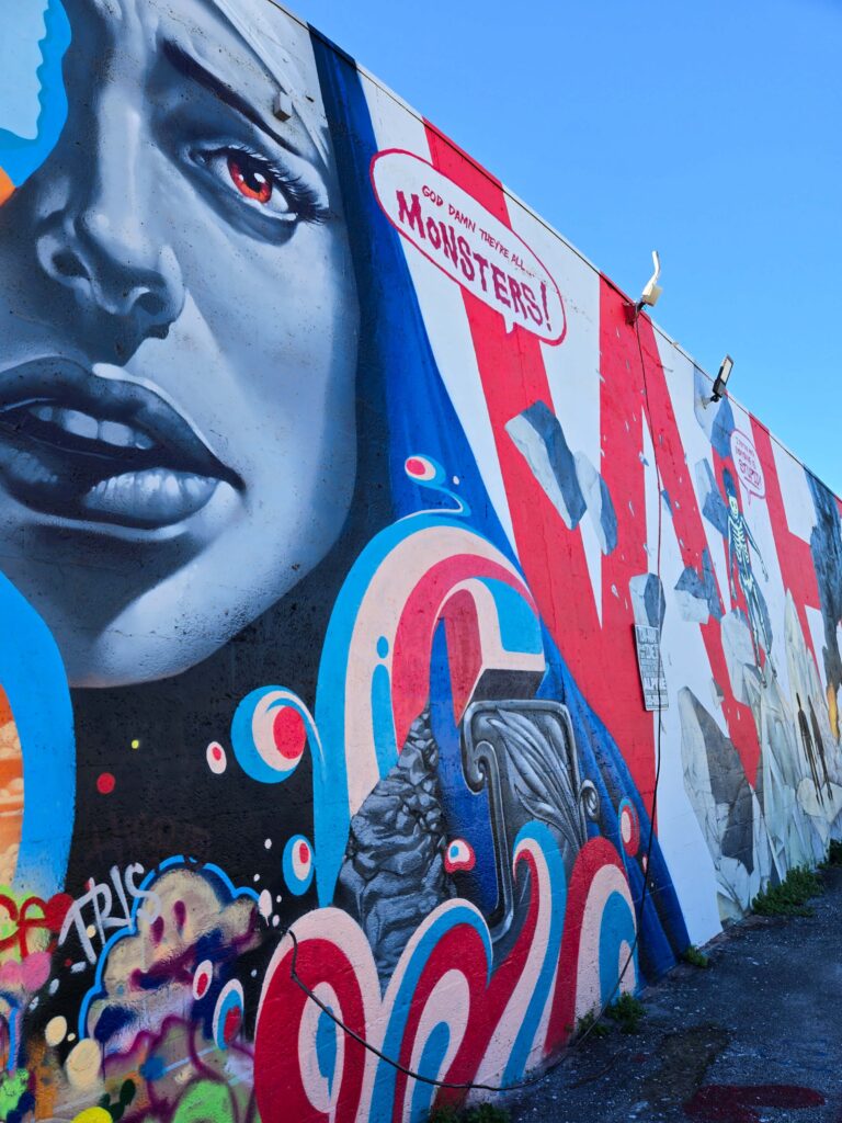 Barrio de Wynwood en Miami con grafitis y ambiente alternativo