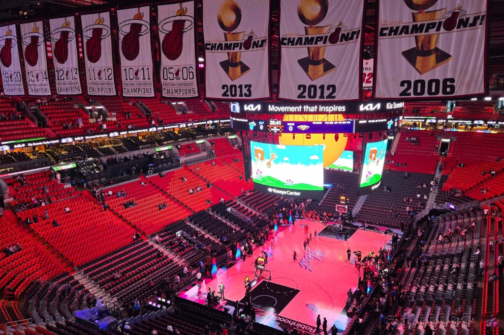 partido NBA Miami Heat estadio Kaseya Center